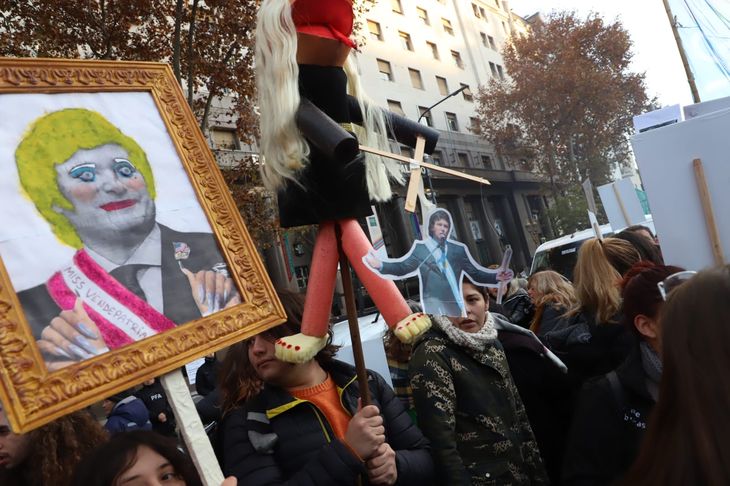 Organizaciones feministas apuntaron contra el gobierno de Javier Milei. Organizaciones feministas apuntaron contra el gobierno de Javier Milei.