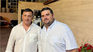 Carlos Albisu y Nicolás Olivera en el camino a Uruguay.
