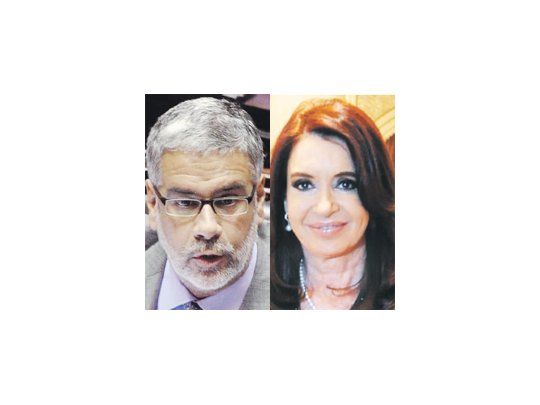 Roberto Feletti y Cristina de Kirchner
