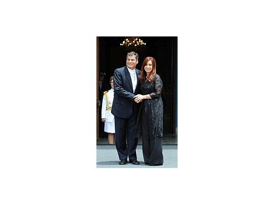 Rafael Correa y Cristina de Kirchner.
