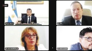 Virtual. Sergio Massa mantuvo contacto remoto como testigo en el juicio ante el TOF2 y cerró la ronda de exjefes de Gabinete convocados.