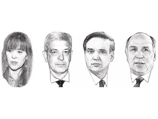 Juliana Di Tullio, Julián Domínguez, Miguel Pichetto y Ricardo Lorenzetti