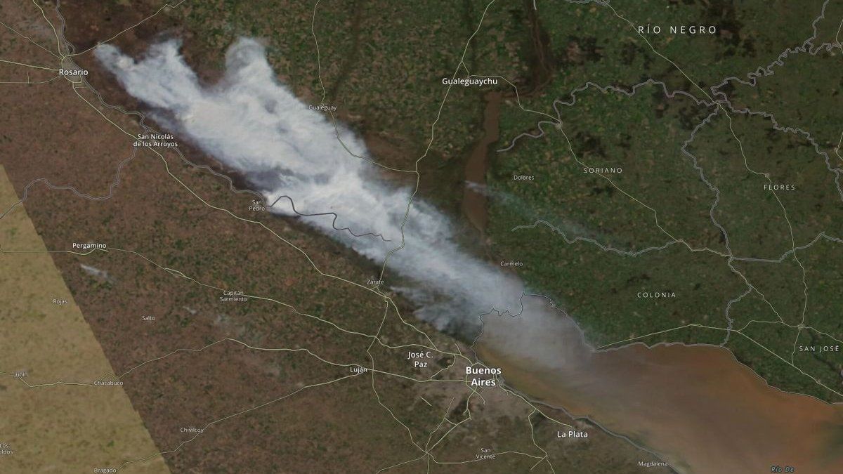 Se reactivan los incendios en el Delta del Paraná y el humo llegó a CABA