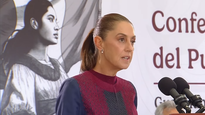 Claudia Sheinbaum en la Mañanera del Pueblo.
