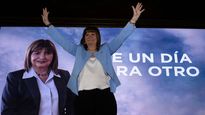 Patricia Bullrich durante un acto de campaña.