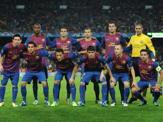 Xavi, capitán del Barcelona en 2012.