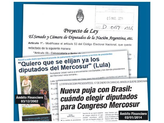 La elección de mercodiputados la reclamaba ya Lula da Silva en 2002, antes de ser presidente. La demoró el chavismo, que asustaba a todos los países con partidos propios. Dilma pidió que no fuera este año.