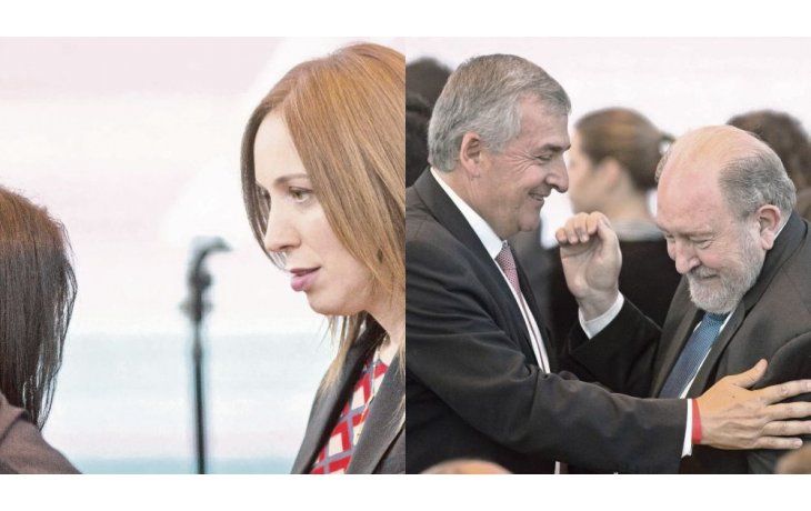 ámbito.com | Desfile. Los gobernadores -entre ellos, la bonaerense María Eugenia Vidal; el jujeño Gerardo Morales y el pampeano Carlos Verna- escucharon con atención el discurso de Mauricio Macri en el CCK. La arenga presidencial volvió a incluir el pedido de una reba