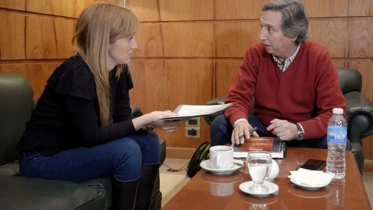 Anabel Fernández Sagasti y Emir Felix, representantes de los principales sectores del peronismo de Mendoza.