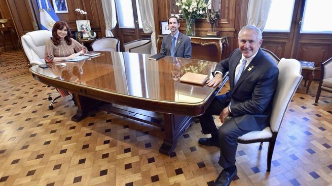 Cristina Kirchner y Marc Stanley.&nbsp;