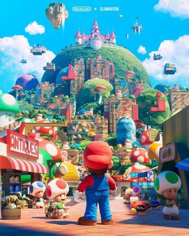 Official poster of the Mario movie.