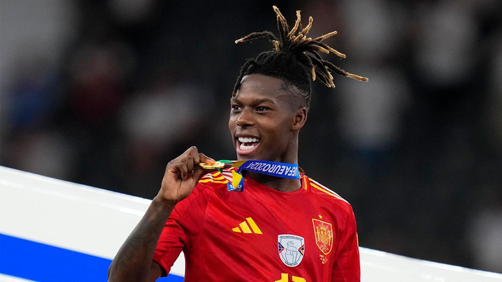 Nico Williams, Euro Cup champion with Spain Nico Williams, Euro Cup champion with Spain