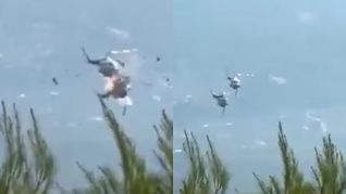 Dos pilotos murieron tras la colisión de dos helicópteros durante un operativo contra incendios forestales en Grecia.