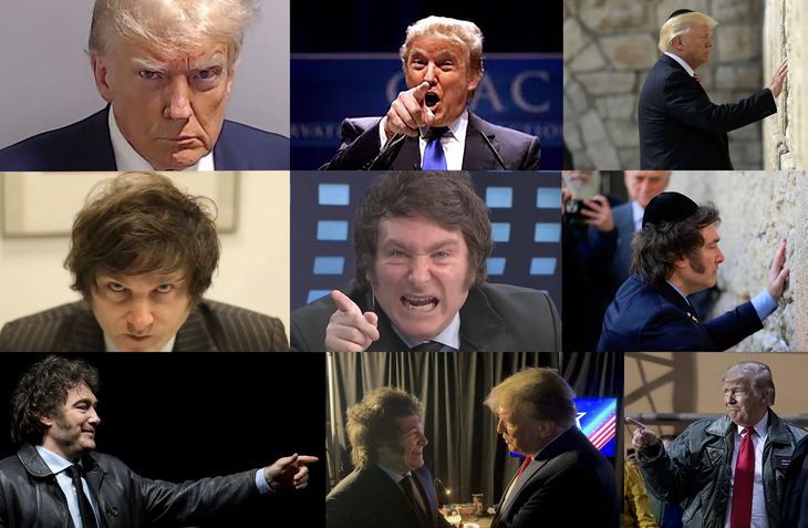 Las similitudes entre la estética y la retórica de Javier Milei con la de Donald Trump, escapan a cualquier cosa que pudiera parecer casualidad Las similitudes entre la estética y la retórica de Javier Milei con la de Donald Trump, escapan a cualquier cosa que pudiera parecer casualidad