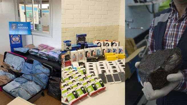 La Aduana también detectó contrabando de bienes poco habituales. 