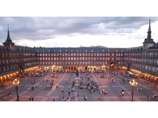 La Plaza Mayor, en Madrid.