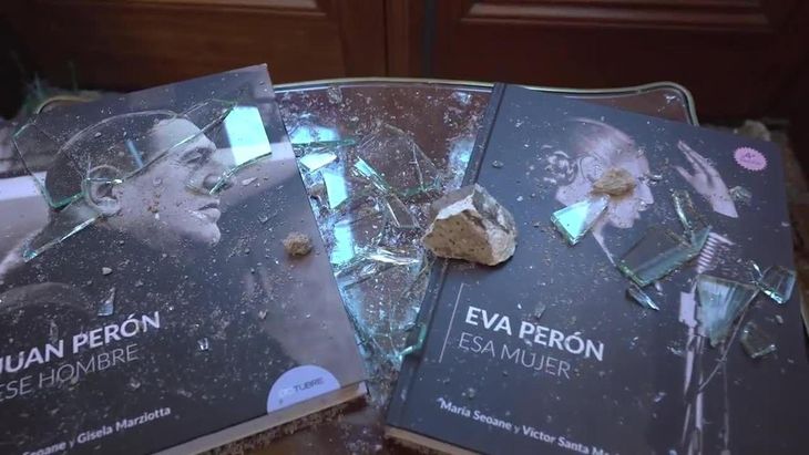 Piedras en el Senado: detuvieron a un sospechoso por el ataque a la oficina  de Cristina