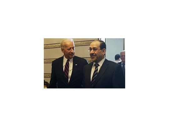 El Primer Ministro iraquí, Nuri al Maliki, se reunió con el vicepresidente de EEUU, Joe Biden