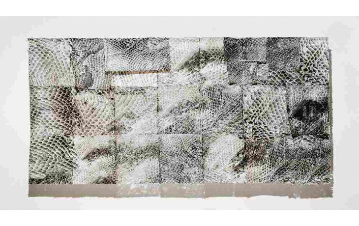 ámbito.com | exposiciones. Arriba, “Guirnalda” (2018), de Andrea Moccio.