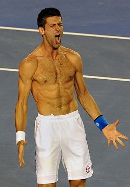 Grito. Djokovic tuvo su desahogo final.