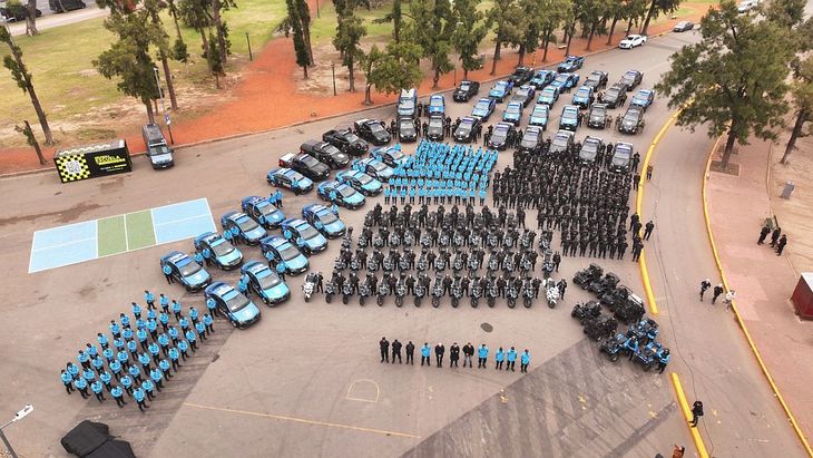 Los policías que se suman a las calles estaban realizando tareas administrativas. Los policías que se suman a las calles estaban realizando tareas administrativas. 
