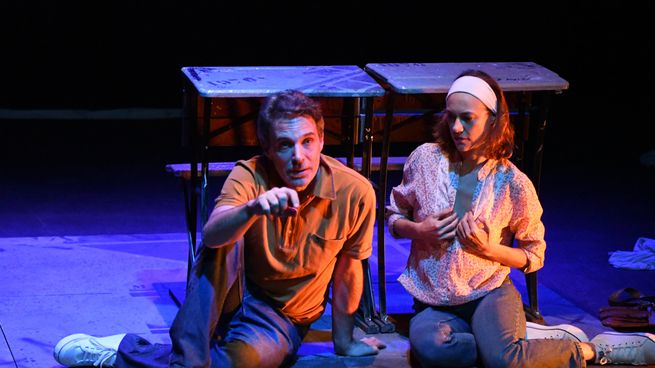 Nelson Rueda y Alexia Moyano protagonizan 600 gramos de olvido que volvió anoche al Teatro del Pueblo.&nbsp;