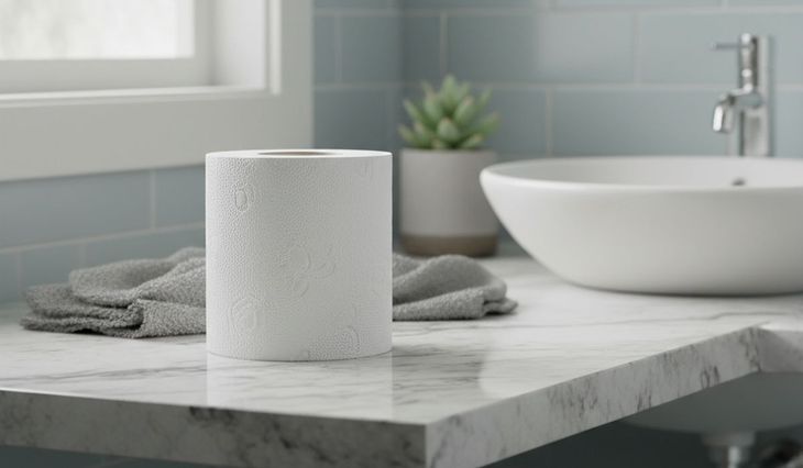 The toilet paper is mainly composed of cellulose, a material with great absorption capacity. The toilet paper is mainly composed of cellulose, a material with great absorption capacity.