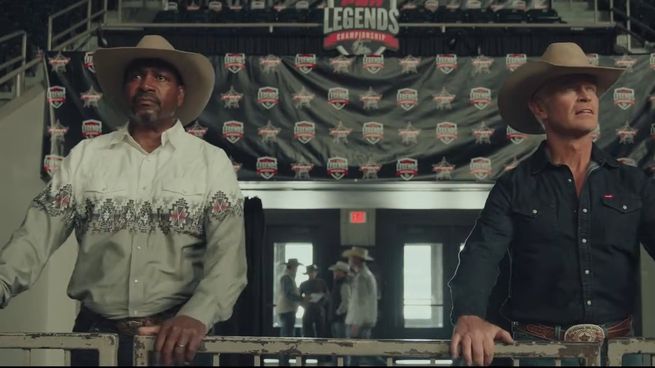Ora Brown y  Neal McDonough en una escena de El último rodeo