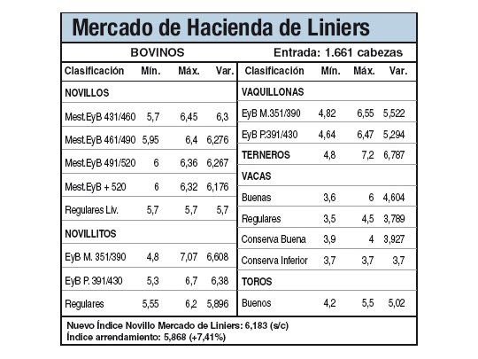 Sin cambios y con escaso ingreso operó ayer Liniers