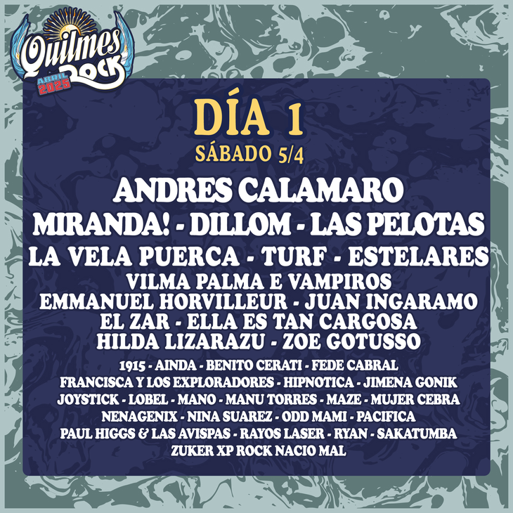 Quilmes Rock 2025: the line up per day of the festival was confirmed ...