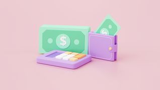 ámbito.com | calculator-and-money-wallet-investment-saving-finance-concept-on-pink-background-3d-rendering.jpg