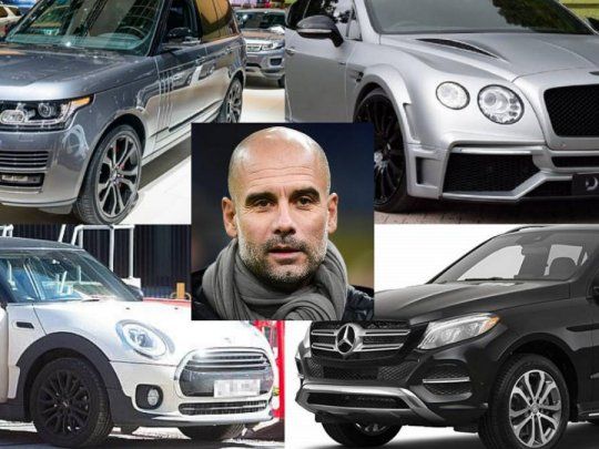 Los cuatro autos de alta gama que el técnico delManchester City, pep Guardiola se encargó de destrozar por un valod superior a los 500 mil euros.