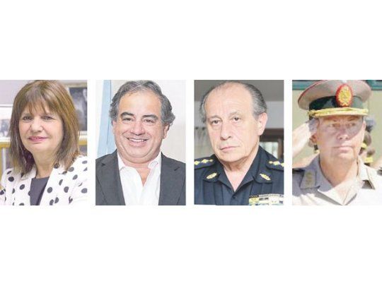 Patricia Bullrich, Julio Martínez, Román Di Santo y Gerardo Otero.