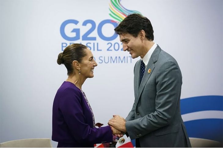 Claudia Sheimbaun y Justin Trudeau. No fueron capaces de resistir las amenazas de Donald Trump ni por 24 horas. Ahora les queda menos de un mes para tratar de “salvar algunos trapos”.