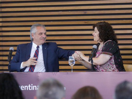 Alberto Fernández y Carla Vizzotti