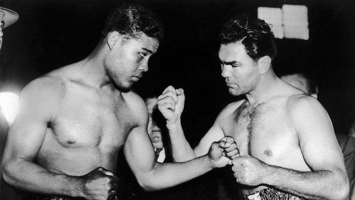 The confrontation between Joe Louis and Max Schmeling, a historic battle. The confrontation between Joe Louis and Max Schmeling, a historic battle.