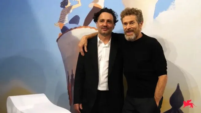 Solnicki con Dafoe en Venezia.&nbsp;