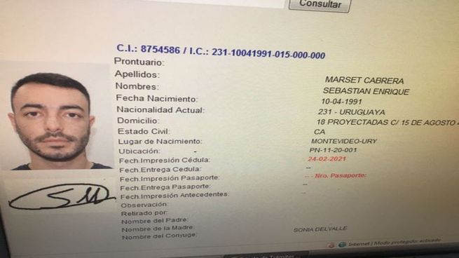 El narco uruguayo Sebastián Marset.