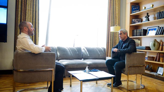 El ministro de Economía, Martín Guzmán, se reunió con su par de Desarrollo Territorial y Hábitat, Jorge Ferraresi,&nbsp;