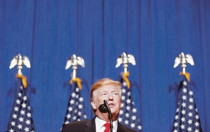 Apuntado. Donald Trump enfrenta diez investigaciones federales, ocho estaduales y once del Congreso.