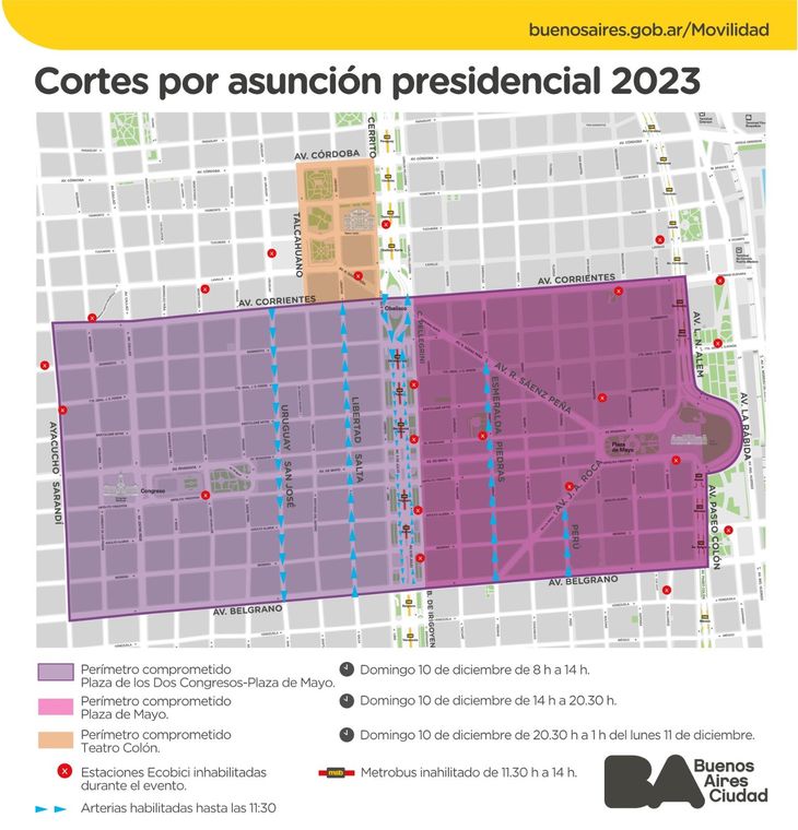 Cortes por Asunción Presidencial 2023. Cortes por Asunción Presidencial 2023.