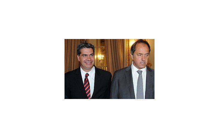 Capitanich y Scioli.