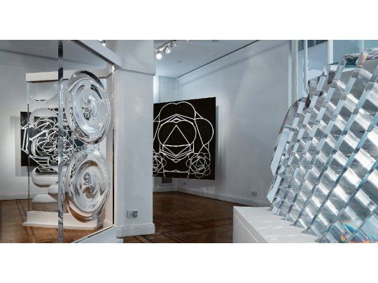 Polesello. Un sector de la galería Del Infinito donde se puede visitar la exposición “Vortex”.