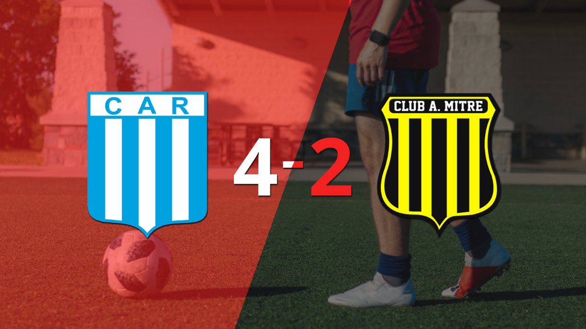 With two goals from Bruno Nasta, Racing (Cba) beat Miter (SE)