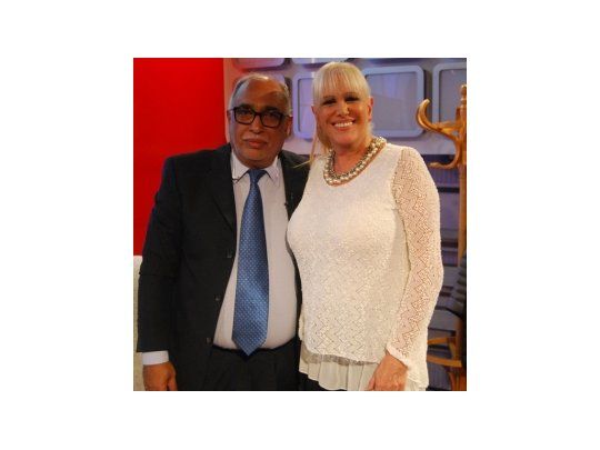 Oscar González Oro y Valeria Lynch.