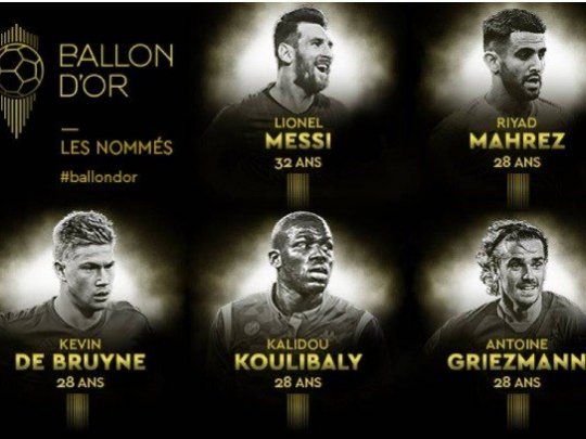 Lionel Messi y Sergio Agüero están nominados al Balón de Oro 2019.