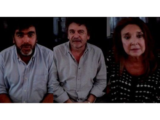 Juan Facundo Hernández, Fabián Repetto y Marisa Graham