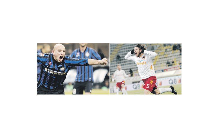 Esteban Cambiasso se desgañita en el grito de su gol, mientras que Daniel Osvaldo prefiere emular a Riquelme con el «Topo Gigio». Los delanteros argentinos estuvieron afilados y se hicieron presentes en el marcador.