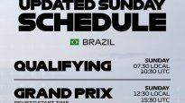 La Fórmula 1 informó que la clasificación será a las 04:30 horas tiempo del centro de México, las 07:30 de Brasil, mientras que la carrera se realizará a las 09:30 horas en México y 12:30 en tiempo del suelo brasileño.