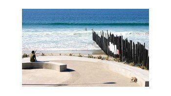 La frontera entre EEUU y México a la altura del estado mexicano de Tijuana.